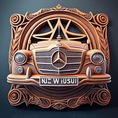 3D мадэль Mercedes Benz W209 (STL)